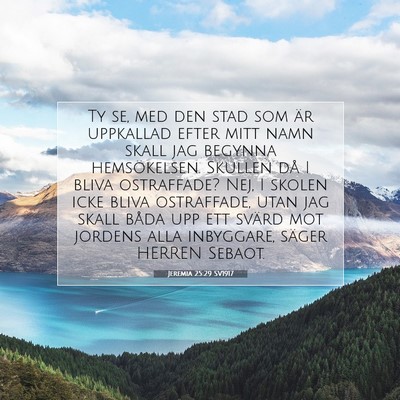 Jeremia 25:29 SV1917 Bild av bibelvers