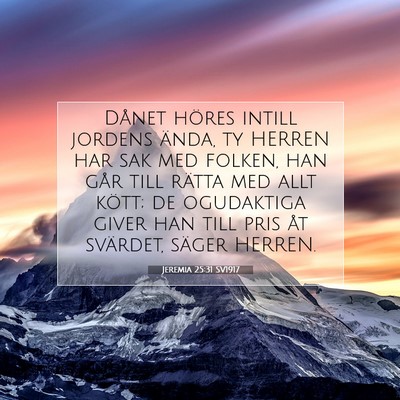 Jeremia 25:31 SV1917 Bild av bibelvers