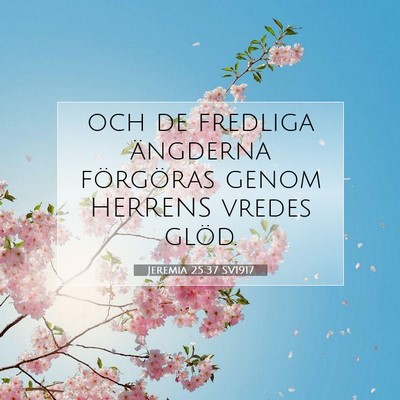 Jeremia 25:37 Bibelvers Förklarad