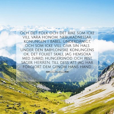 Jeremia 27:8 Bibelvers Förklarad