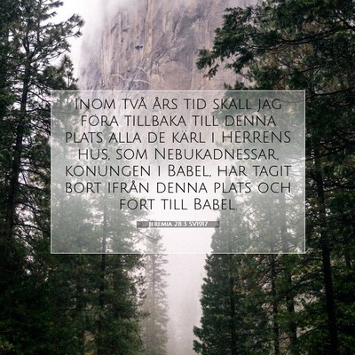 Jeremia 28:3 Bibelvers Förklarad
