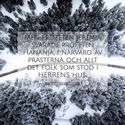 Jeremia 28:5 Bibelvers Förklarad