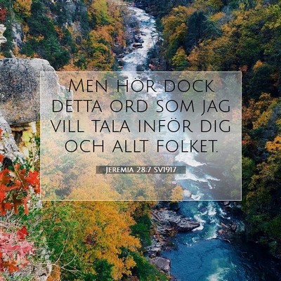 Jeremia 28:7 Bibelvers Förklarad