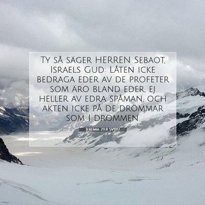 Jeremia 29:8 SV1917 Bild av bibelvers