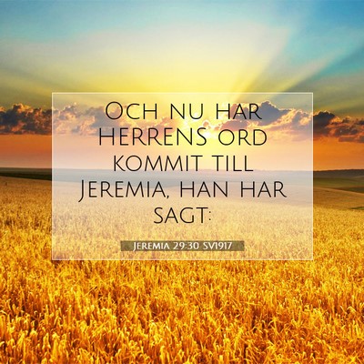 Jeremia 29:30 Bibelvers Förklarad