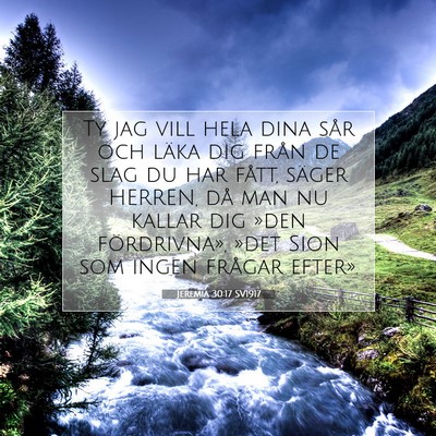 Jeremia 30:17 SV1917 Bild av bibelvers