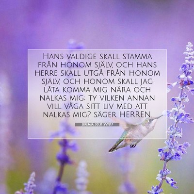 Jeremia 30:21 Bibelvers Förklarad