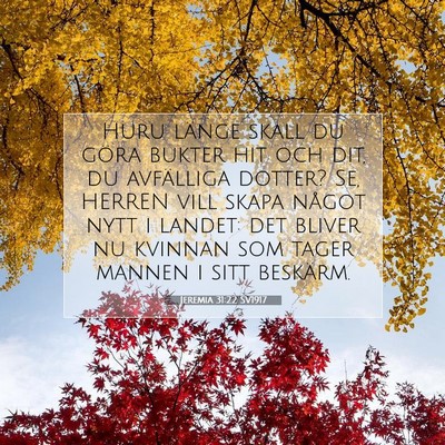 Jeremia 31:22 SV1917 Bild av bibelvers