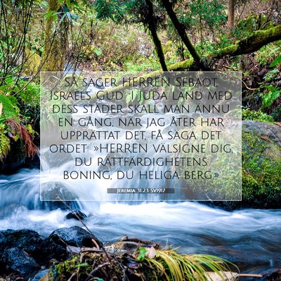Jeremia 31:23 SV1917 Bild av bibelvers