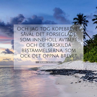 Jeremia 32:11 Bibelvers Förklarad