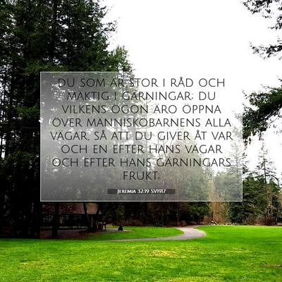Jeremia 32:19 Bibelvers Förklarad