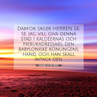Jeremia 32:28 Bibelvers Förklarad