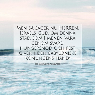Jeremia 32:36 Bibelvers Förklarad