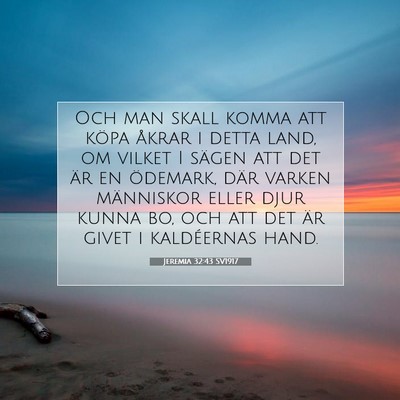 Jeremia 32:43 Bibelvers Förklarad