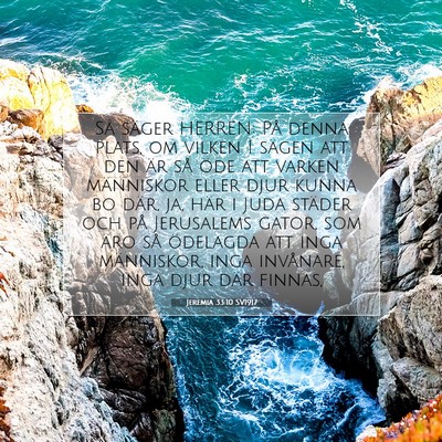 Jeremia 33:10 SV1917 Bild av bibelvers