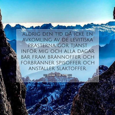 Jeremia 33:18 Bibelvers Förklarad