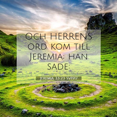 Jeremia 33:23 Bibelvers Förklarad