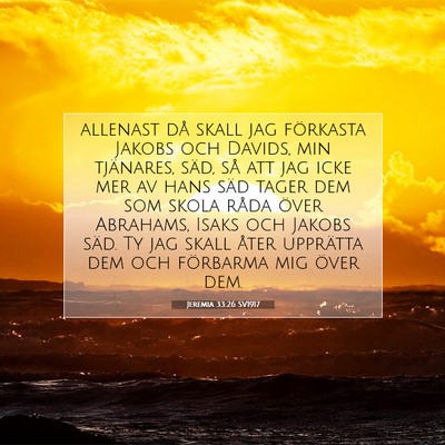 Jeremia 33:26 SV1917 Bild av bibelvers