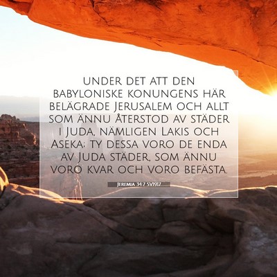 Jeremia 34:7 SV1917 Bild av bibelvers