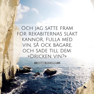 Jeremia 35:5 Bibelvers Förklarad