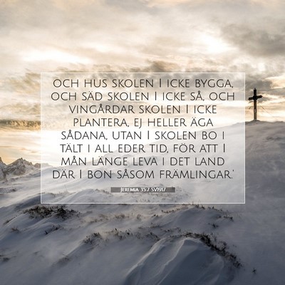 Jeremia 35:7 Bibelvers Förklarad