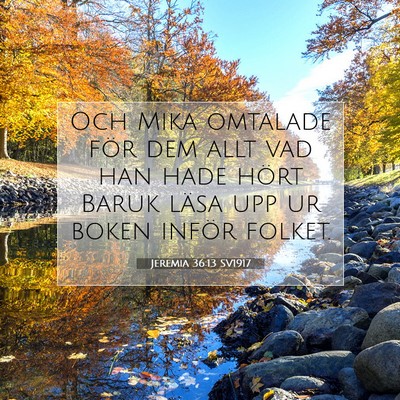 Jeremia 36:13 Bibelvers Förklarad