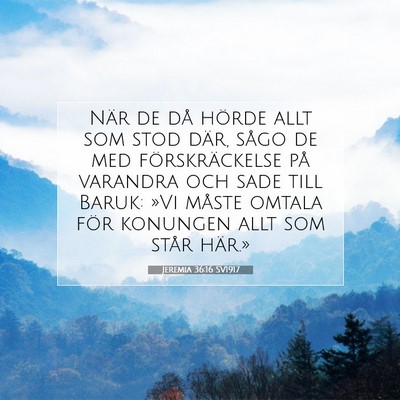 Jeremia 36:16 Bibelvers Förklarad