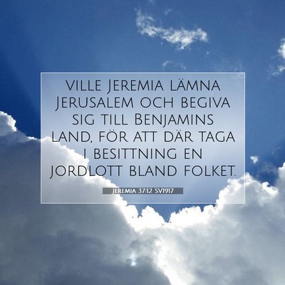 Jeremia 37:12 Bibelvers Förklarad