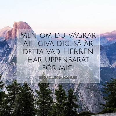 Jeremia 38:21 Bibelvers Förklarad