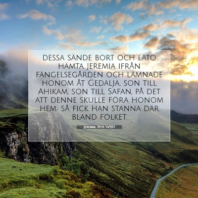 Jeremia 39:14 Bibelvers Förklarad