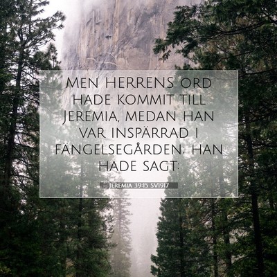 Jeremia 39:15 Bibelvers Förklarad