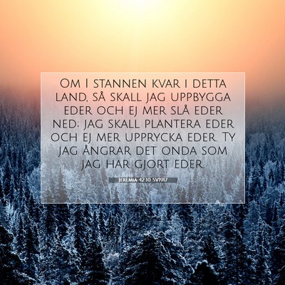 Jeremia 42:10 Bibelvers Förklarad
