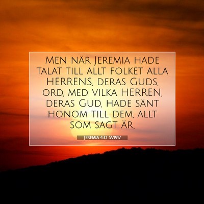 Jeremia 43:1 Bibelvers Förklarad
