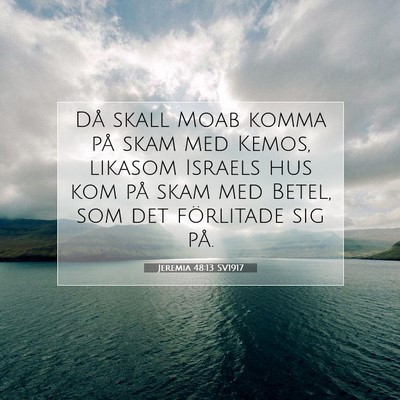 Jeremia 48:13 Bibelvers Förklarad