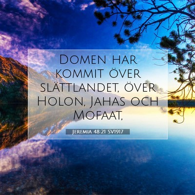 Jeremia 48:21 Bibelvers Förklarad