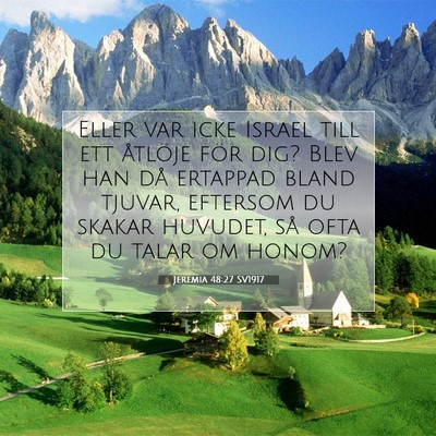 Jeremia 48:27 SV1917 Bild av bibelvers