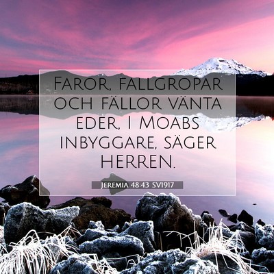 Jeremia 48:43 Bibelvers Förklarad