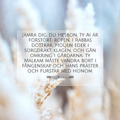 Jeremia 49:3 Bibelvers Förklarad