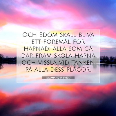 Jeremia 49:17 SV1917 Bild av bibelvers