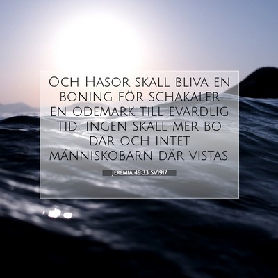 Jeremia 49:33 Bibelvers Förklarad