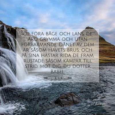Jeremia 50:42 Bibelvers Förklarad