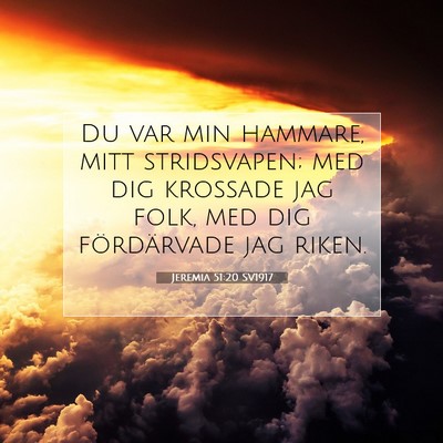 Jeremia 51:20 SV1917 Bild av bibelvers