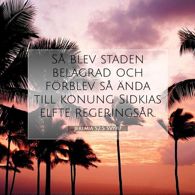 Jeremia 52:5 Bibelvers Förklarad