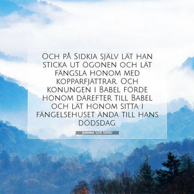 Jeremia 52:11 Bibelvers Förklarad