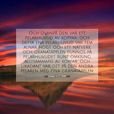 Jeremia 52:22 Bibelvers Förklarad
