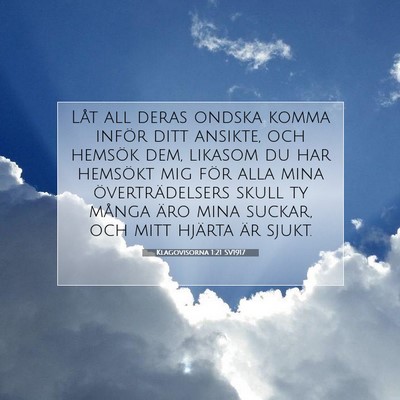 Klagovisorna 1:21 SV1917 Bild av bibelvers