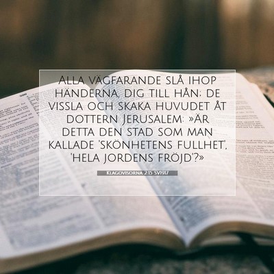 Klagovisorna 2:15 SV1917 Bild av bibelvers