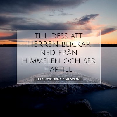 Klagovisorna 3:50 SV1917 Bild av bibelvers