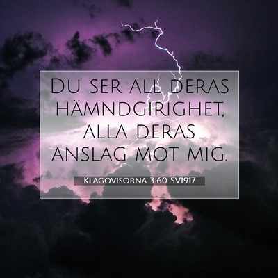 Klagovisorna 3:60 Bibelvers Förklarad