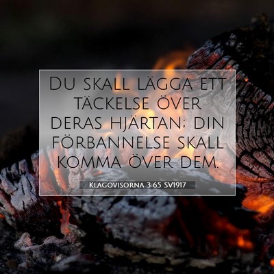 Klagovisorna 3:65 Bibelvers Förklarad